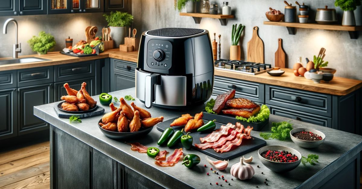 Manderetter lavet med en airfryer